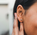 New Moon Gold Earrings - Balanced/Triangle