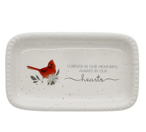 In Our Hearts - 5" X 3" Keepsake Dish