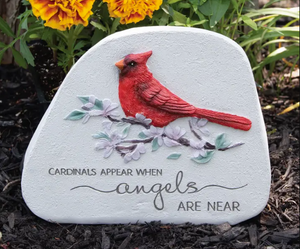 Cardinals Appear - 5.5" Standing Memorial Stone