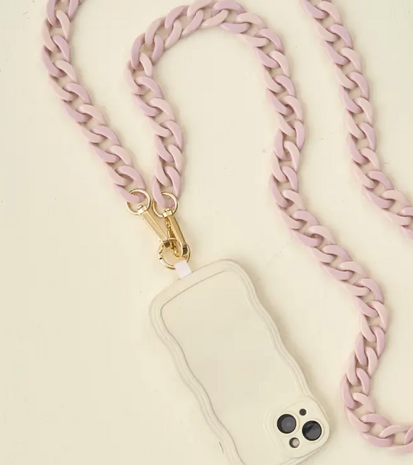 Hold the Phone Crossbody Chain-Duo Lilac