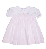 Pink Embroidered Bunny Dress
