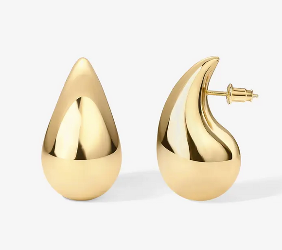 Teardrop Waterdrop Earrings 18k Gold Filled
