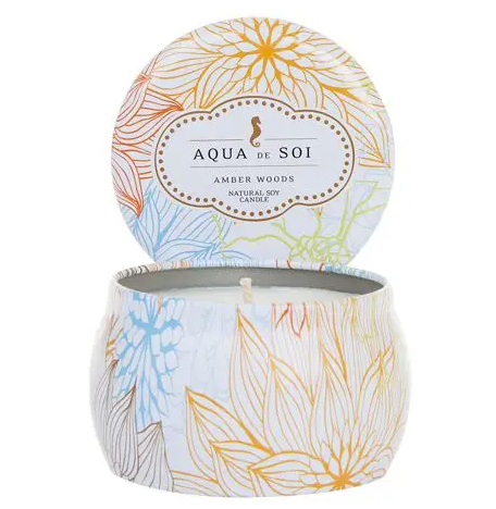 Amber Woods Soy Candle 4oz Petite Tin