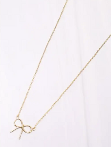 Jacobsen Bow Necklace Gold