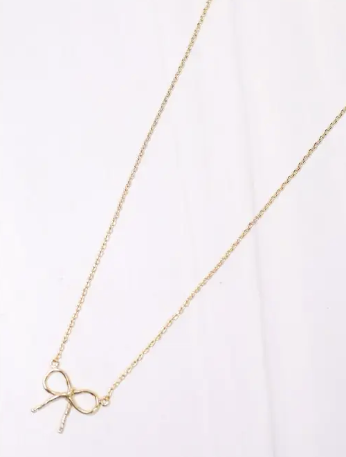 Jacobsen Bow Necklace Gold