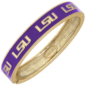 LSU Enamel Bracelet