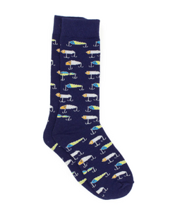 Vintage Lures Print Lucky Duck Socks