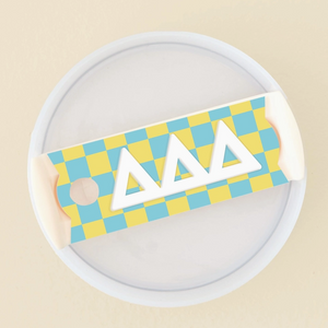 Sorority Tumbler Lid Tag - Delta Delta Delta