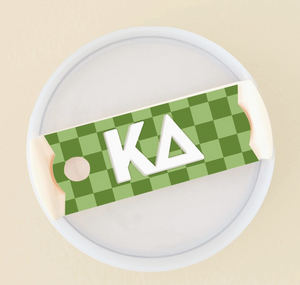 Sorority Tumbler Lid Tag - Kappa Delta