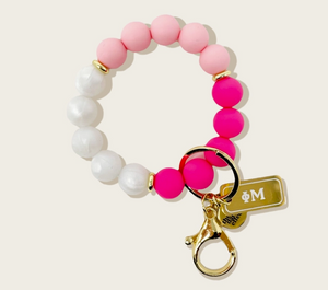 Hands-Free Beaded Keychain - Phi Mu