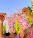 Reusable Confetti Hydration Pouches - Pack of 8