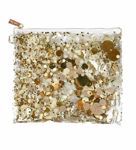 Good As Gold Confetti Pouch