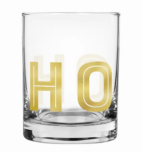 HoHoHo On The Rocks Glass