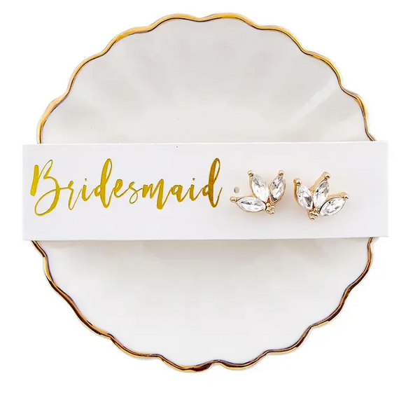 Bridesmaid Earring + Tray Set