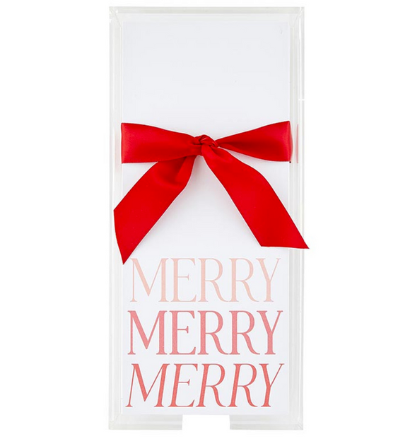 Merry Rectangle Notepad with Tray