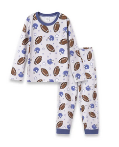 Boy's Game Day Football Bamboo Pajama Set