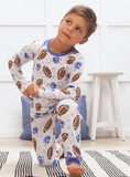 Boy's Game Day Football Bamboo Pajama Set