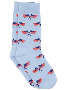 Freedom Flag Print Lucky Duck Socks