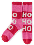 "HO HO HO" Socks, Pink