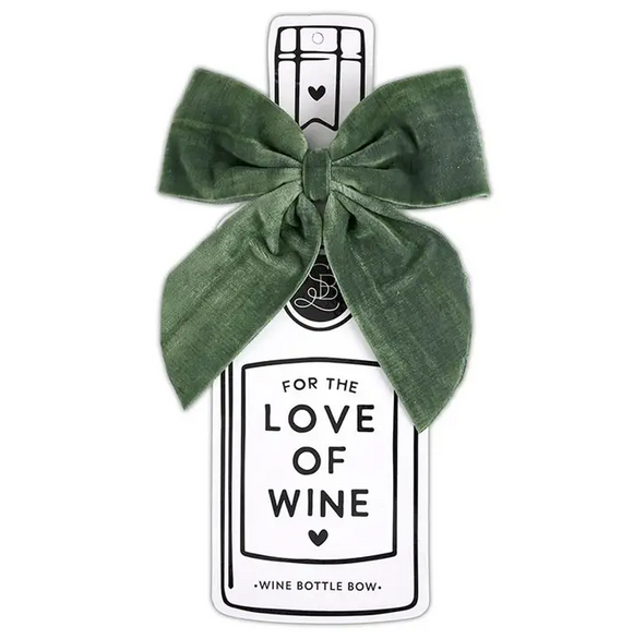 Wine Bottle Bow - Forest