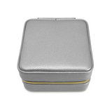 Leah Travel Jewelry Case - Silver