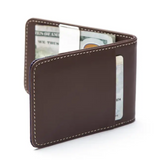 The Classic Mans Money Clip Wallet - Brown