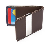 The Classic Mans Money Clip Wallet - Brown