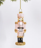 Pink Nutcracker Boxed Glass Ornament