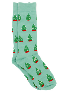 Christmas Tree Print Lucky Duck Socks