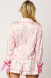 Satin Nutcracker Pajamas - Pink