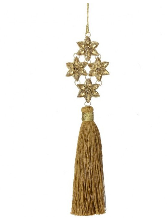 Gold Jewel Tassel Ornament