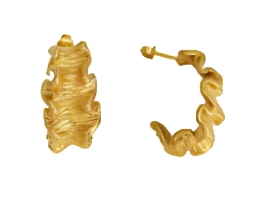 Aubrey Adele Ruffle Earrings