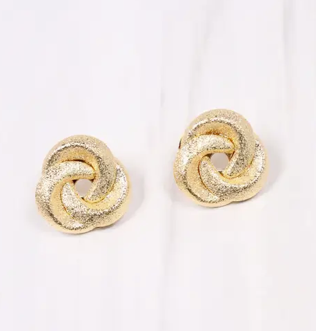 McQueen Knot Earring Gold