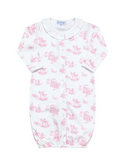 Pink Toile Baby Converter Gown