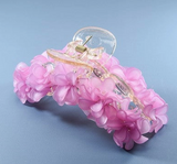 Over Sized Artistic Floral Hair Claw Clip