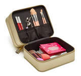 Leah Travel Cosmetic Case - Gold