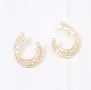 Dilaurentis Cz Earring Gold