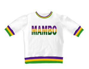 Sequin Mambo Short Sleeve Holly Mardi Gras