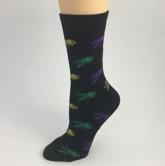 Mardi Gras Crawfish Socks