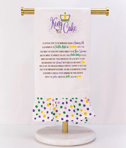 Story Of The King Cake Ruffle Hand Towel