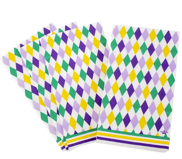 Mardi Gras Harlequin Guest Napkins