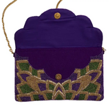 Mardi Gras Starburst Beaded Clutch