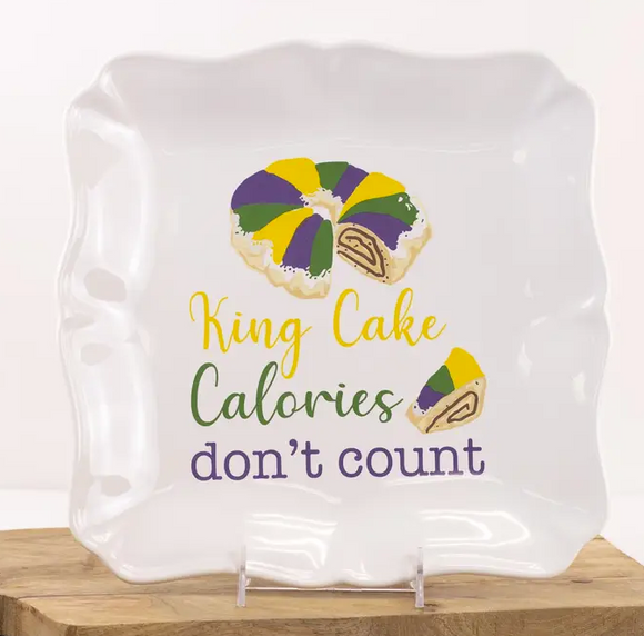 King Cake Square Platter