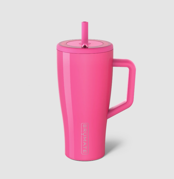 Neon Pink Brumate Era 30oz Straw Tumbler