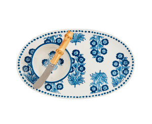 Block Print Tray & Tidbit Set