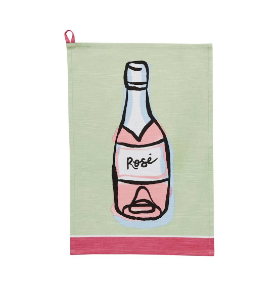 Rose' Color Trim Cocktail Towel