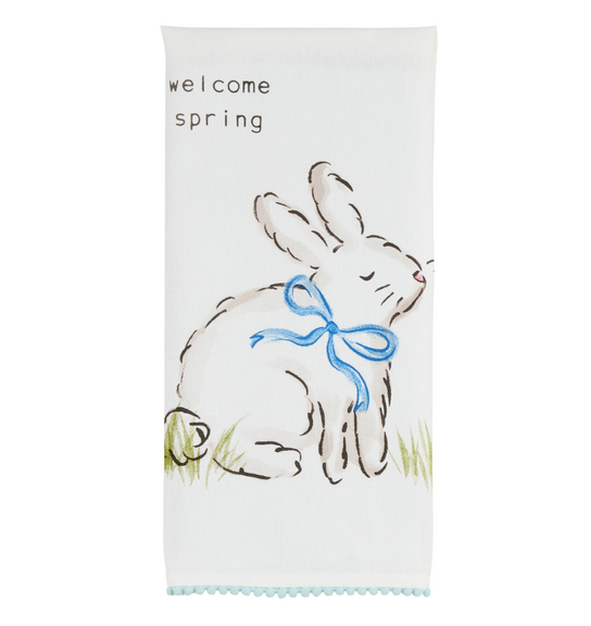 Welcome Spring Bunny Towel