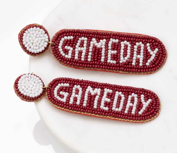 Gameday Beaded Earrings