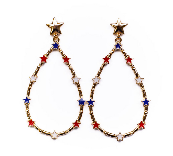 Patriotic Star Earrings