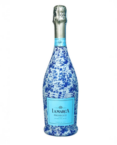 Beau Bottles Wrap Lamarca Grandmillenial Blue Floral